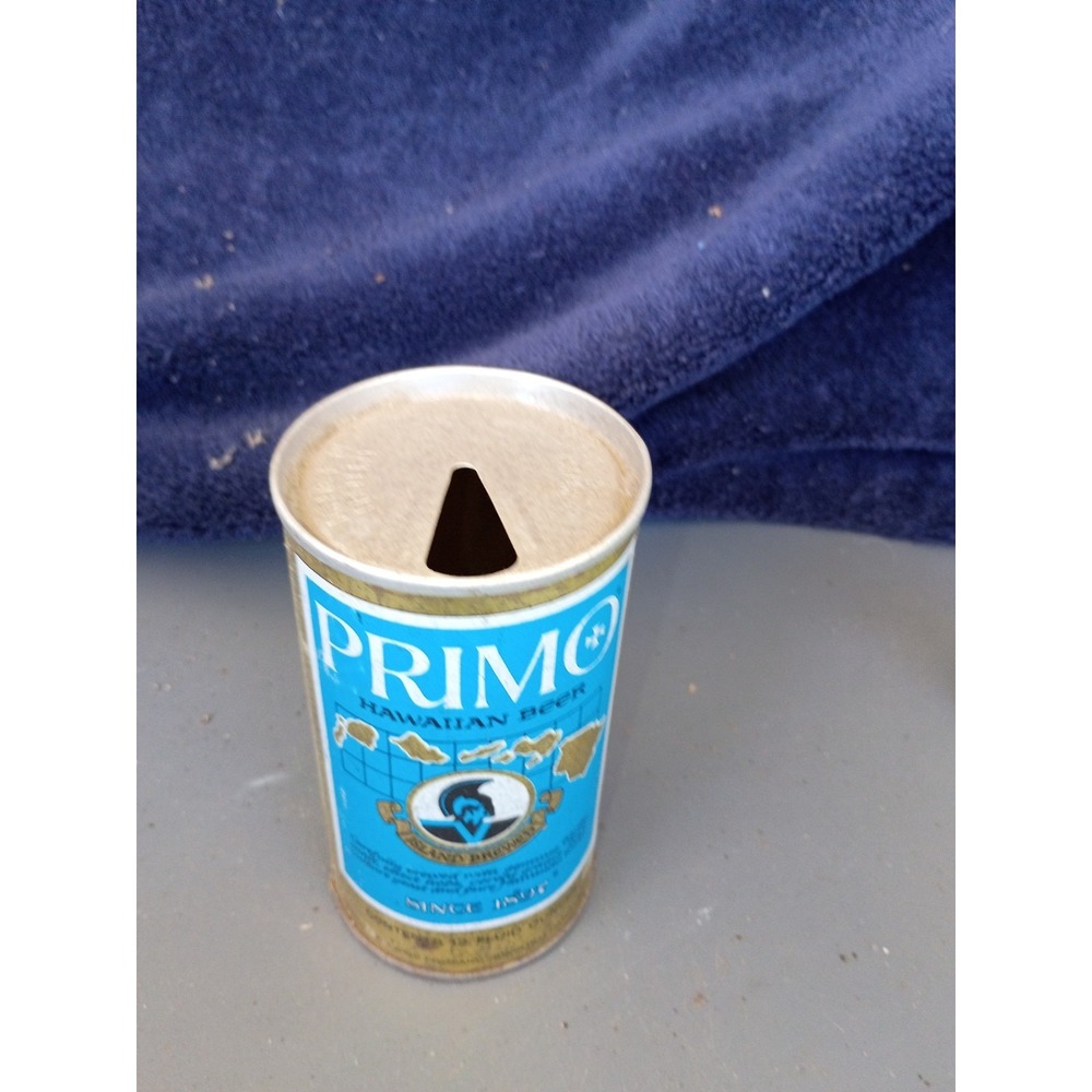 Primo Hawaiian Schlitz Co Pull Tab Steel‎ Empty Beer Can 70s